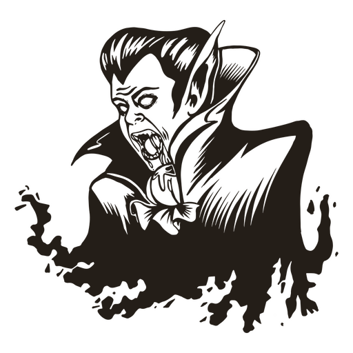 A vampire in the night PNG Design