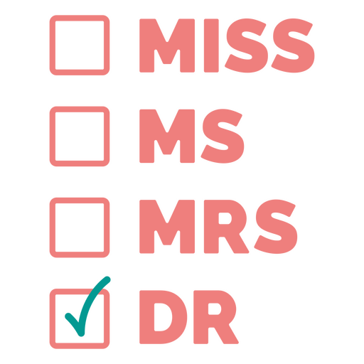 Check box for a doctor PNG Design