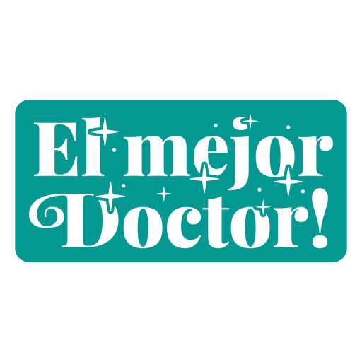 The best doctor - sticker male version PNG Design