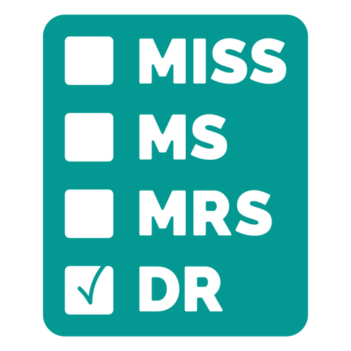 Doctor check box PNG Design