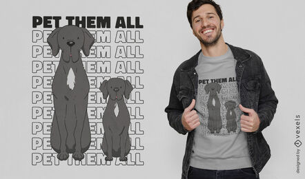 Pet them all quote t-shirt design