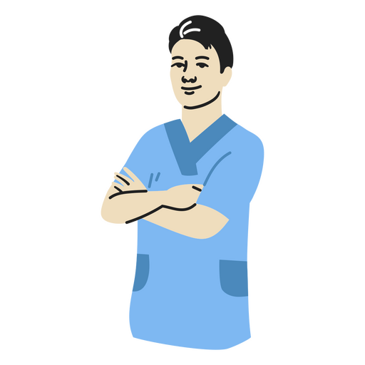 A male doctor waiting for consultation PNG Design