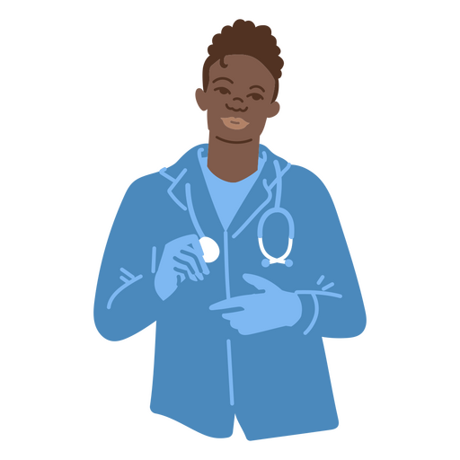 A doctor ready for consultation  PNG Design