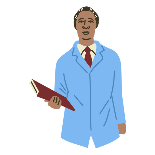 un, doctor, tenencia, un, médico, libro de texto Diseño PNG