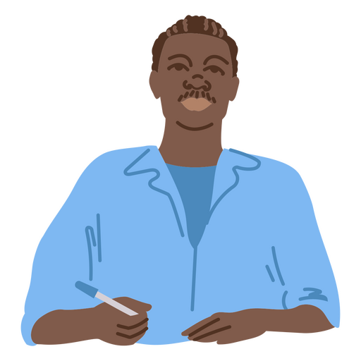 A doctor ready to write the prescription PNG Design