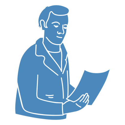 A doctor reading the x-ray results PNG Design