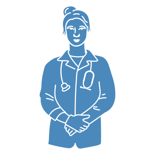 Doctor waiting for her patient PNG Design