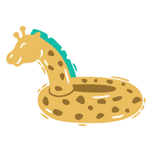 Flotador en forma de jirafa Diseño PNG