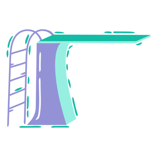 Plataforma para fazer um mergulho de natação Desenho PNG