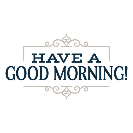 Good morning sentiment quote PNG Design