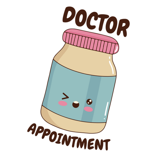 Doctor appointment sticker PNG Design