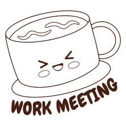 Adesivo de curso de reunião de trabalho Desenho PNG