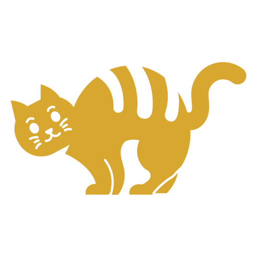 Gato animal cortado Diseño PNG