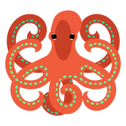 Bioluminescent octopus sea animal Transparent PNG