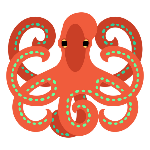 Bioluminescent octopus sea animal PNG Design