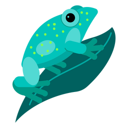 Animal rana bioluminiscente Diseño PNG