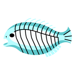 pez bioluminiscente Diseño PNG