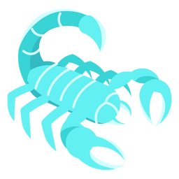 Bioluminescent scorpion PNG Design
