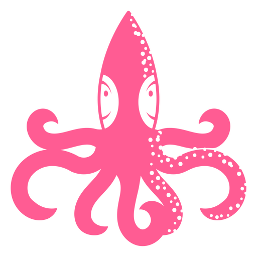 Bioluminescent octopus cut out PNG Design