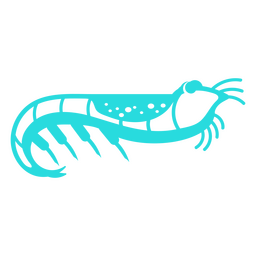 Corte de crustáceo bioluminiscente Diseño PNG