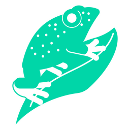 Biolumineszierender Frosch ausgeschnitten PNG-Design