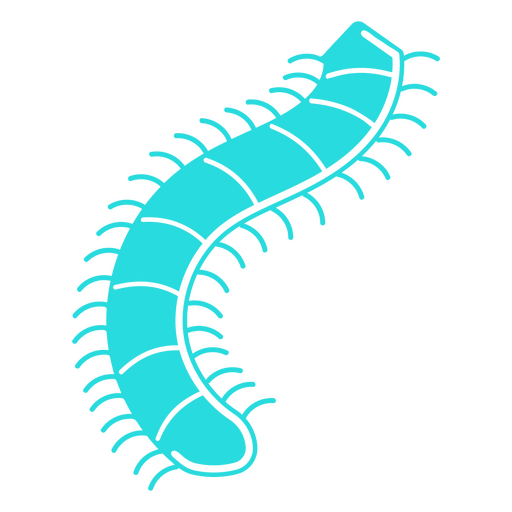 Bioluminescent worm cut out PNG Design