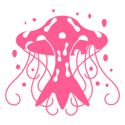 Bioluminescent jellyfish cut out Transparent PNG