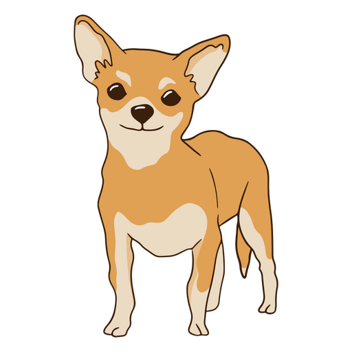 Glücklicher Chihuahua-Hund PNG-Design