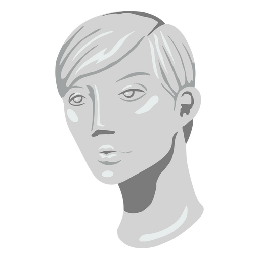 Escultura de cabeça clássica Desenho PNG