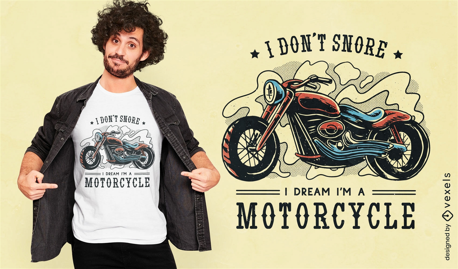 Diseño divertido de camiseta con cita de motocicleta