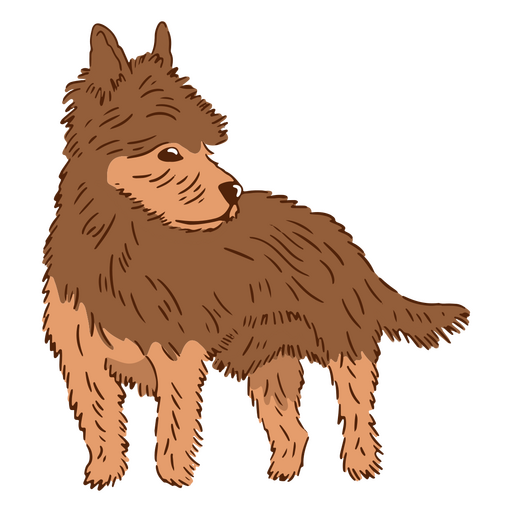 Yorkshire-Farbschlaghund PNG-Design