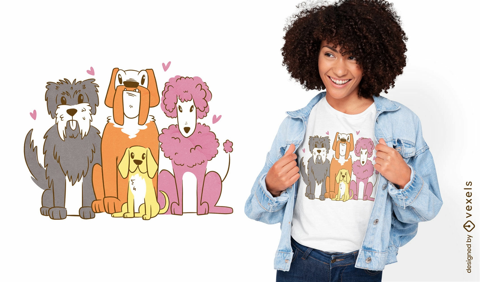 Haustier Hunde Tiere T-Shirt-Design