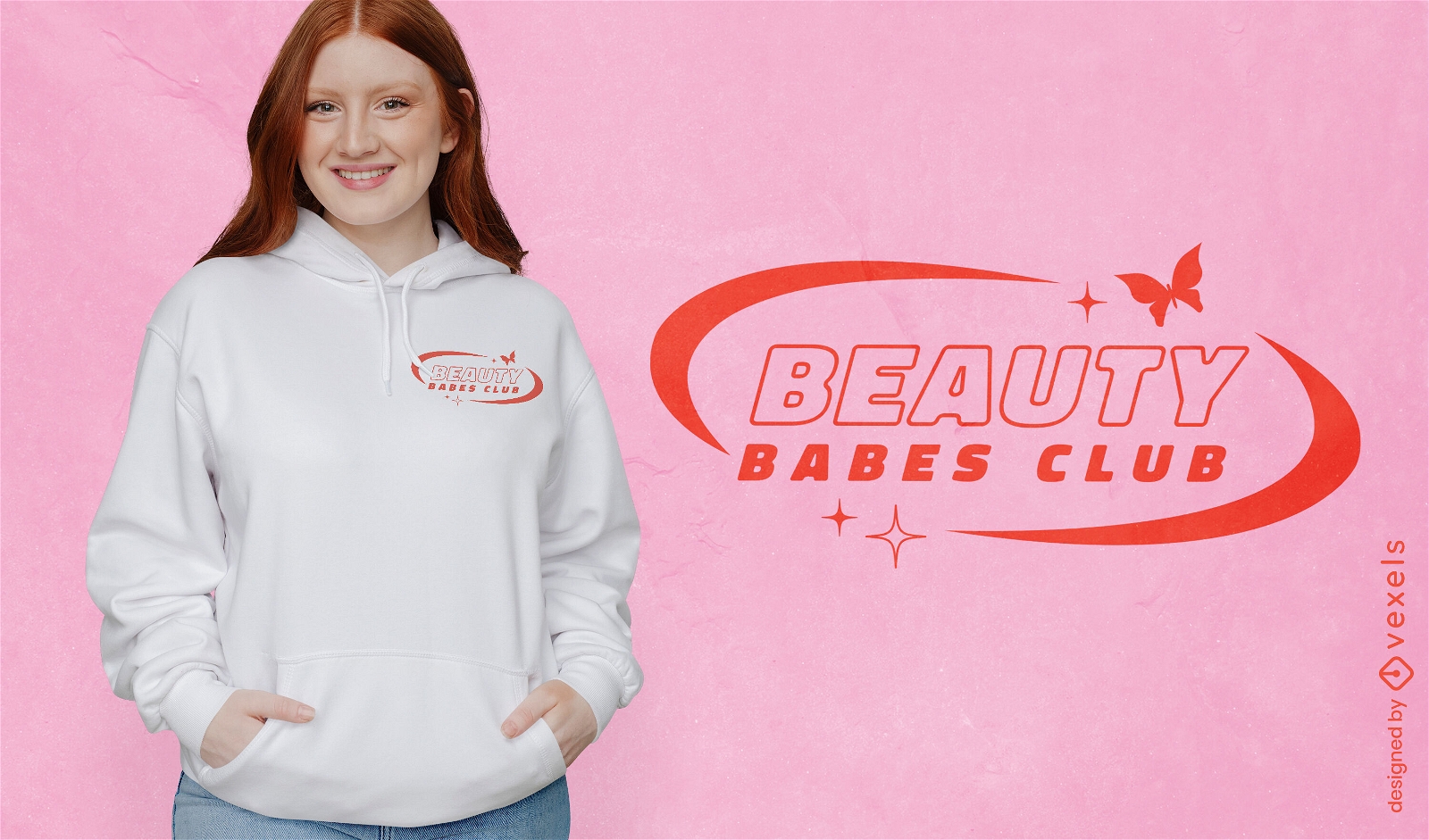 Beauty babes club 2000s t-shirt design