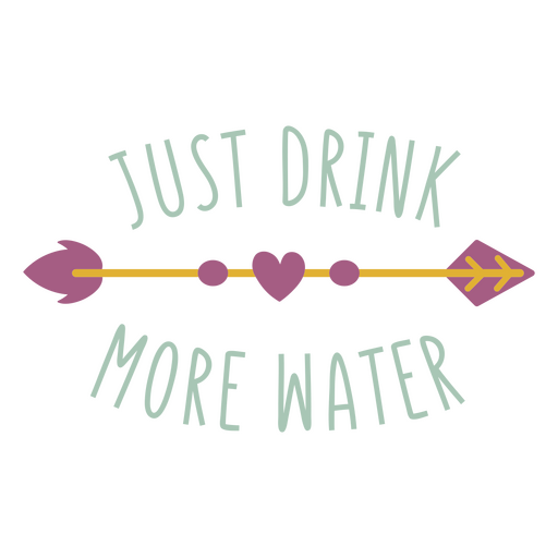 Trinken Sie einfach mehr Wasserzitat PNG-Design