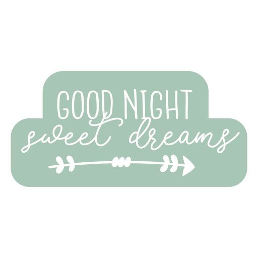 Etikett Gute Nacht PNG-Design