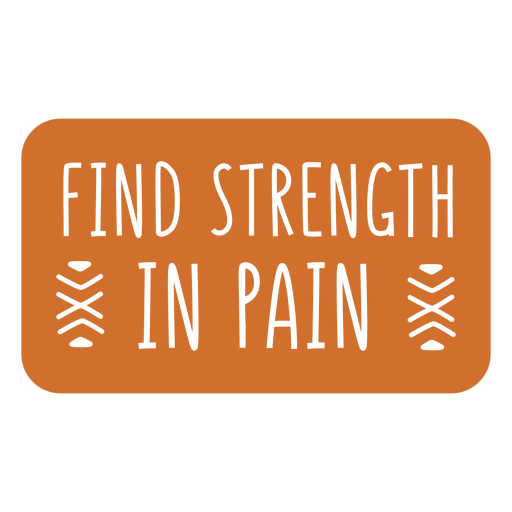 Find strength quote cut out PNG Design