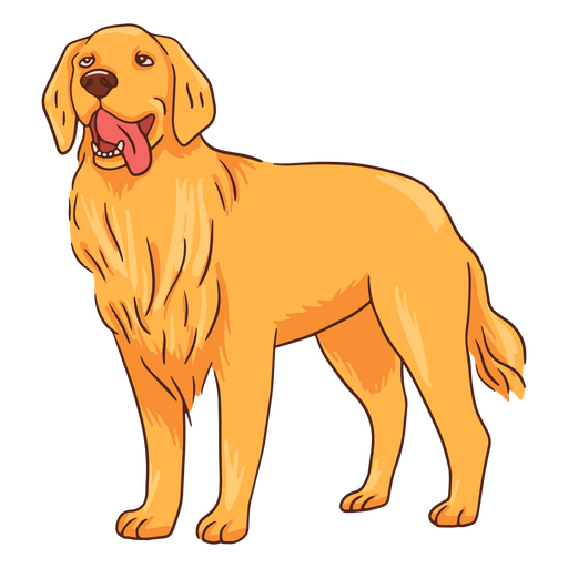 Golden retriever good boy dog PNG Design