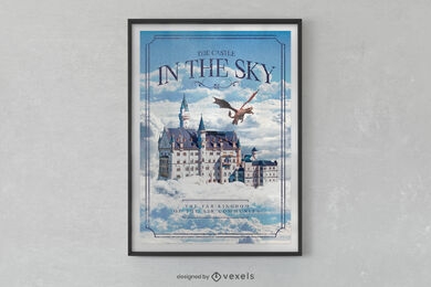 Schloss im Himmel-Poster-Design