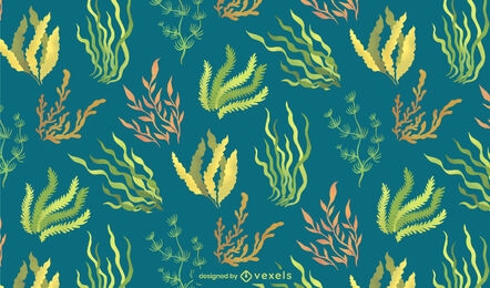 Diseño de patrón de algas