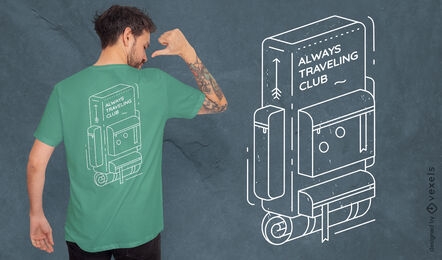 Traveling club quote t-shirt design