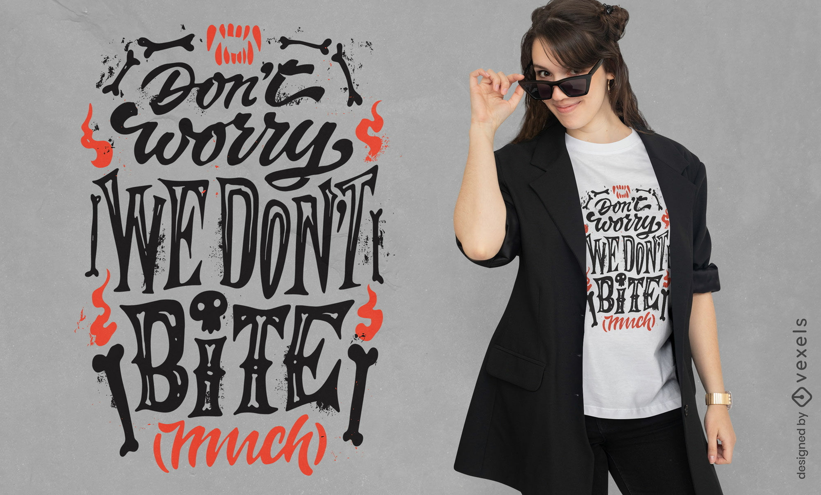 Halloween vampire quote t-shirt design