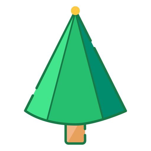 Árbol de navidad minimalista Diseño PNG