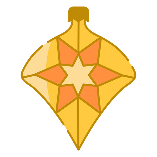 Hängende Verzierung für Weihnachtsbaum PNG-Design