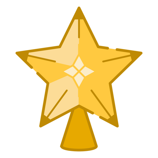 Uma estrela para decoração de natal Desenho PNG