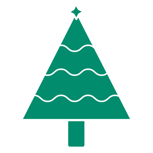 Design eines traditionellen Weihnachtsbaums PNG-Design