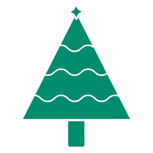 Projeto de uma árvore de natal tradicional Desenho PNG