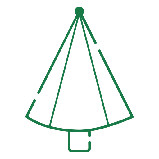 Design minimalista de árvore de natal Desenho PNG