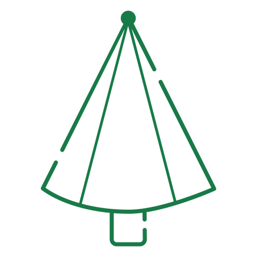 Minimalist christmas tree design    PNG Design