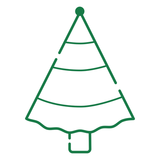 Árbol de navidad tradicional para celebrar Diseño PNG