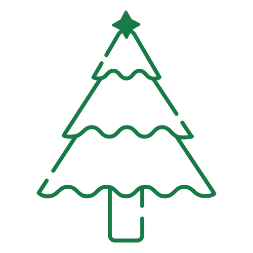 Klassischer Weihnachtsbaum PNG-Design